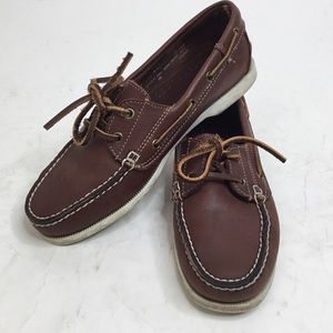 G.H. Bass Outdoor Leather Clipper Lace Up Loafers